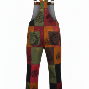 Unique Hippie Cotton Patchwork Overalls – Handmade Boho Dungarees | Wholesale Supplier