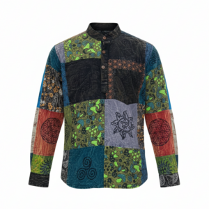 Handmade Patchwork Hippie Cotton Shirts – Boho Festival Wear | Wholesale Bulk Supplier Nepal