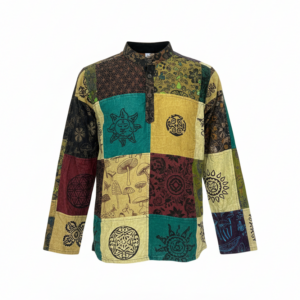 Festival Patchwork Cotton Shirts – Retro Hippie Bohemian Style | Bulk Wholesale Deals