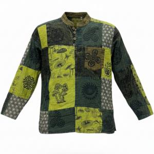 Vintage Patchwork Hippie Shirts – Handmade Boho Cotton Tops | Bulk Wholesale Nepal