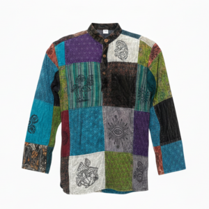 Boho Patchwork Cotton Shirts – Ethical Handmade Hippie Fashion | Wholesale Supplier