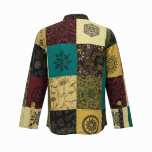 Festival Patchwork Cotton Shirts – Retro Hippie Bohemian Style | Bulk Wholesale Deals