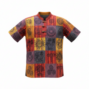 Colorful Boho Patchwork Half Shirt – Handmade Hippie Style Festival Top | Bulk Wholesale