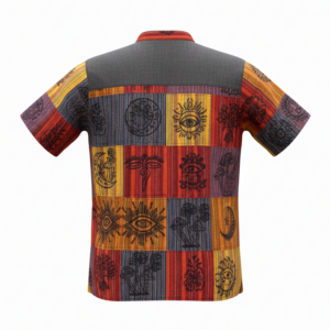 Colorful Boho Patchwork Half Shirt – Handmade Hippie Style Festival Top | Bulk Wholesale