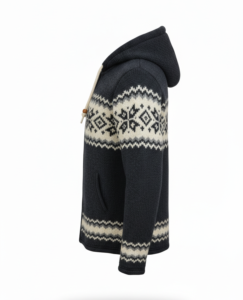 Himalayan Handmade Fleece Lined Sherpa Wool Jacket