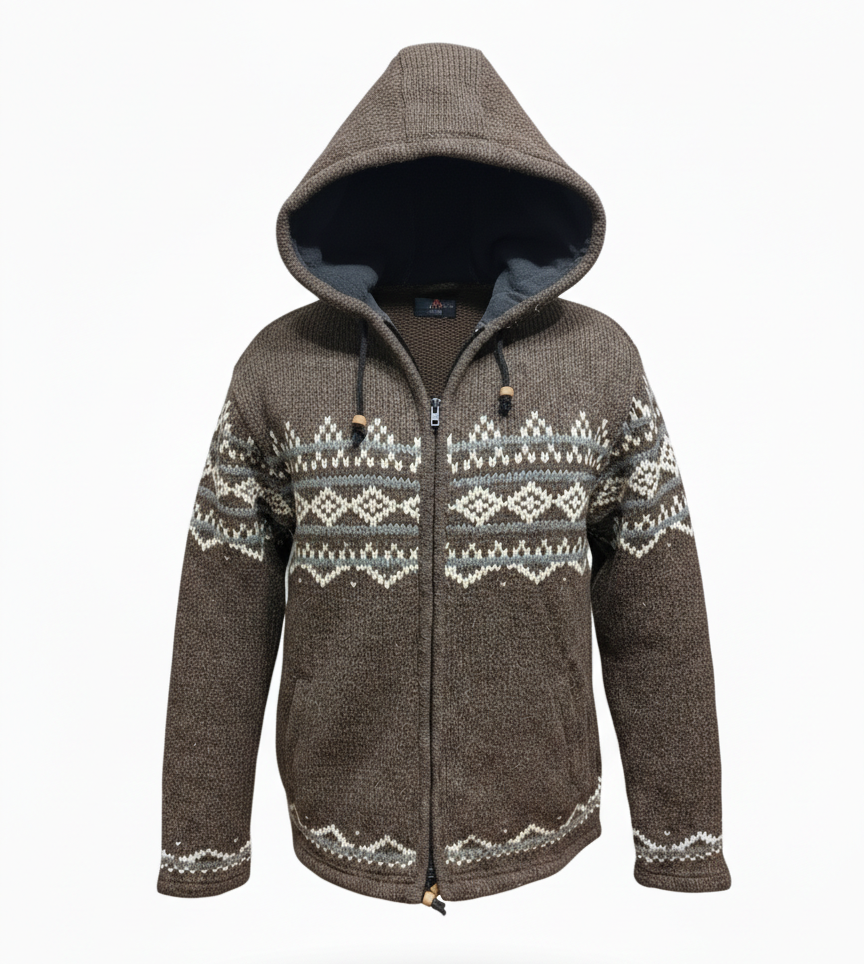 Handmade Himalayan Sherpa Wool Jacket – Fleece Lined Boho Hippie Winter Jacket | Nepal Wholesale