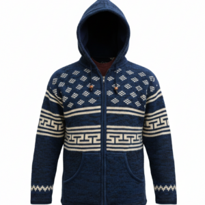 Eco-Friendly Handmade Sherpa Wool Jacket – Himalayan Boho Winter Jacket | Nepal Wholesale Supplier