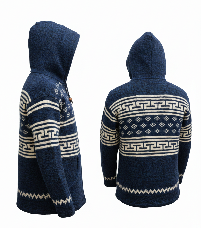 Eco-Friendly Handmade Sherpa Wool Jacket – Himalayan Boho Winter Jacket | Nepal Wholesale Supplier