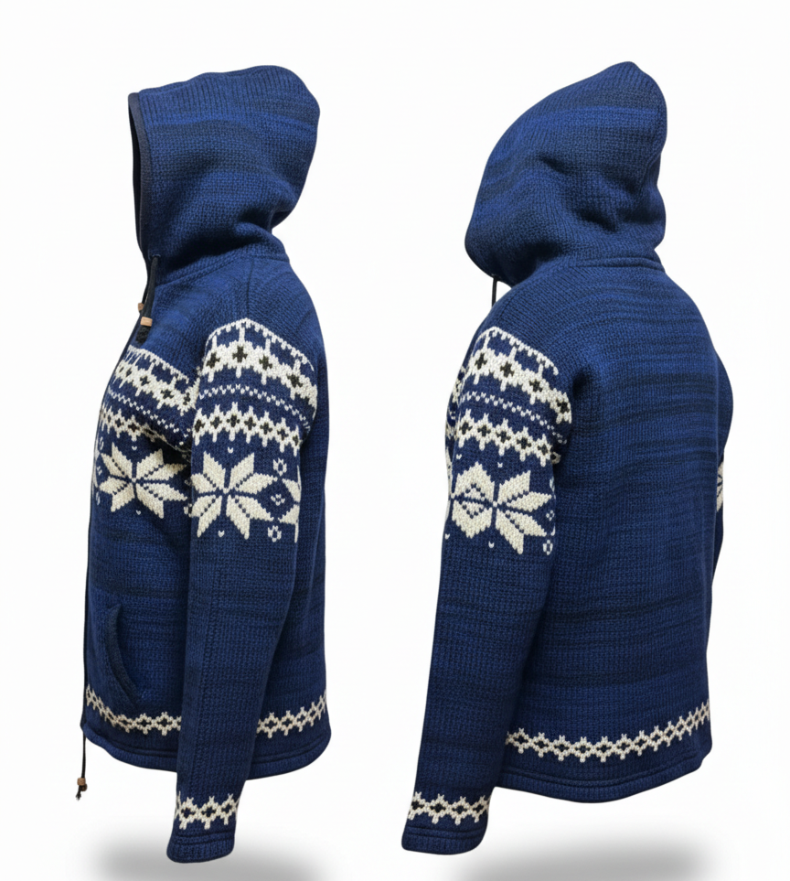 Himalayan Fleece Lined Sherpa Jacket – Handmade Bohemian Winter Coat | Wholesale Hippie Fashion