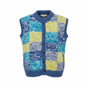 Handmade Patchwork Wool Vest Supplier – Boho Knitwear Bulk Export