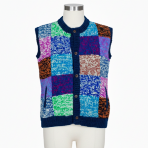 Artisan Patchwork Wool Vest – Handmade Hippie Clothing | Manufacturer