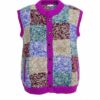 Hand Knitted Half Patchwork Wool Vest