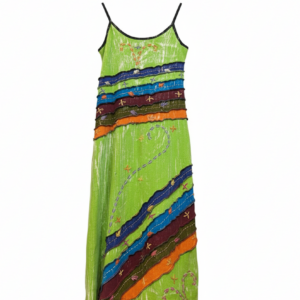 Boho Patchwork Sundress – Handmade in Nepal Batik Cotton Hippie Festival Outfit
