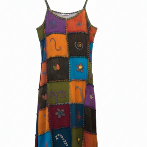 Handmade Bohemian Sundress – Nepal Patchwork Batik Hippie Festival Clothing
