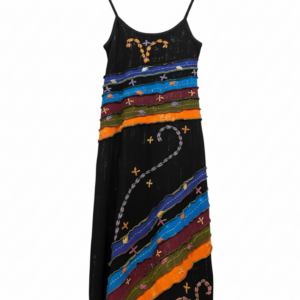 Nepalese Batik Cotton Sundress – Boho Hippie Patchwork Summer Dress