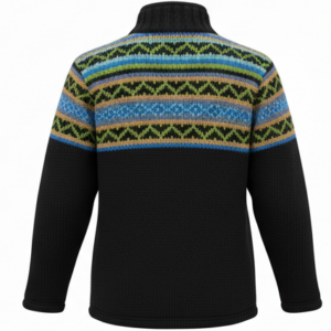 Handmade Wool Sweater Made in Nepal – 100% New Zealand Wool Winter Knitwear