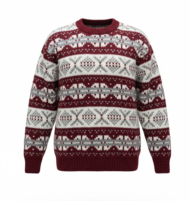 Unisex Handmade Wool Sweater – Made in Nepal with 100% New Zealand Wool
