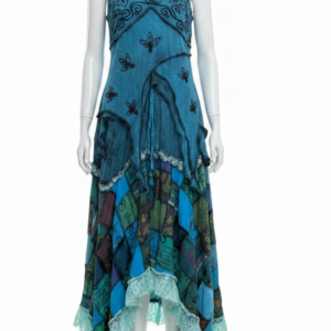 Handmade Boho Patchwork Maxi Skirt Set – Hippie Fairycore Festival Wear