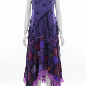 Boho Festival Patchwork Dress Set – Fairycore Gypsy Maxi Skirt Hippie Outfit