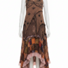 Gypsy Style Patchwork Dress Set – Bohemian Floral Paisley Maxi Outfit