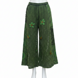 Hippie Style Razor Cut Sinker Cotton Trouser