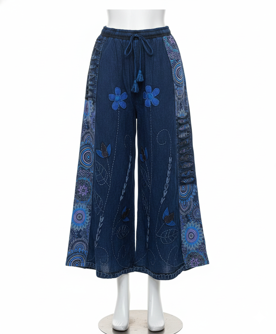 Handmade Nepalese Razor Cut Cotton Trousers