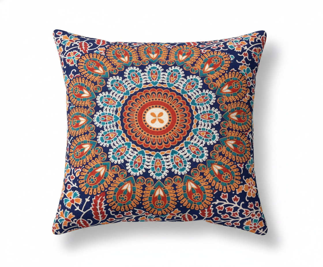 Bohemian Style Pillow Cover – Handmade in Nepal