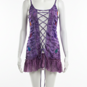 Hippie Ladies Top with Lace & Razor Cut – Handmade in Nepal