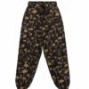 Handmade Hippie Mushroom Print Trousers – Unisex 100% Cotton Boho Festival Pants