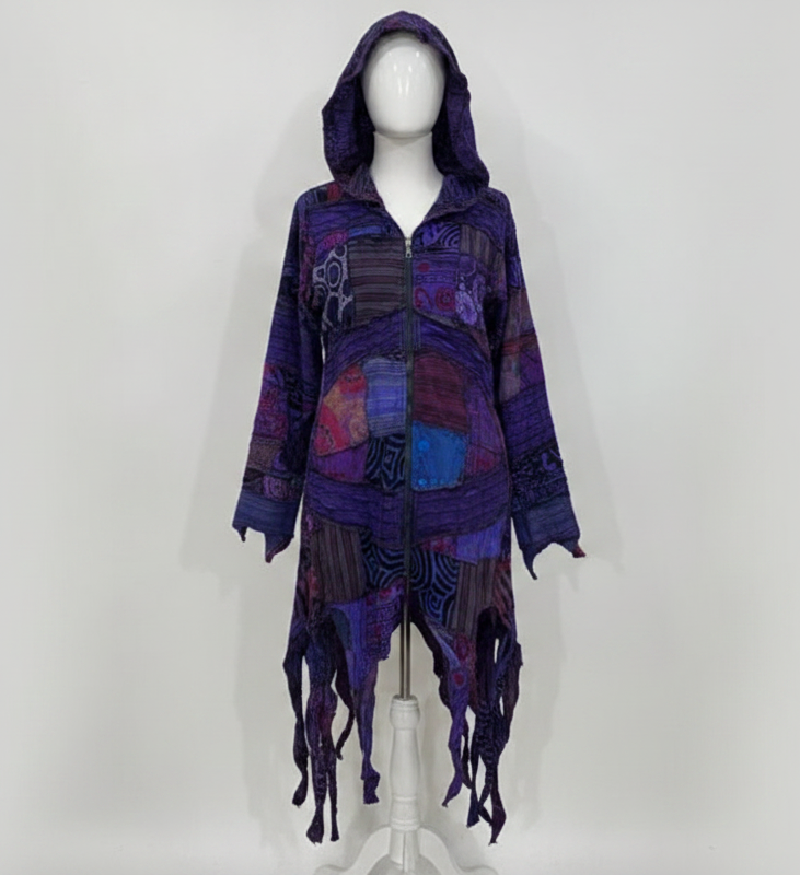 Hippie Patchwork Cotton Pixie Jacket