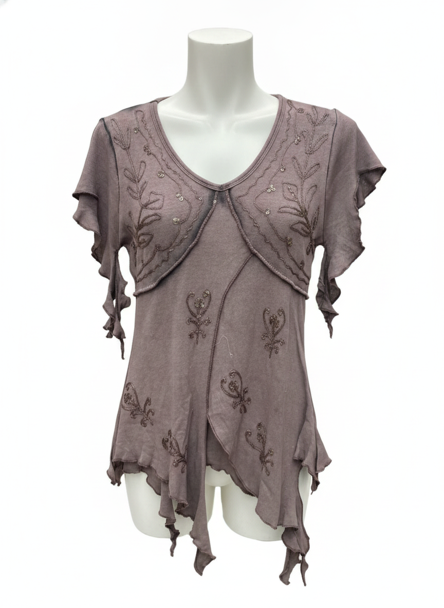 Women's Hippie Pixie Cotton Top – Nepal Handmade Bohemian Fashion