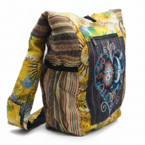 Alternative view of Unique Handmade Hippie Bag – Boho Festival Cotton Shoulder Bag