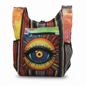 Eco-Friendly Handmade Boho Shoulder Bag – Unique Hippie Festival Accessory