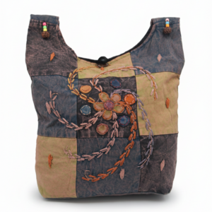 Bohemian Hippie Shoulder Bag – Handmade Festival Bag with Unique Design