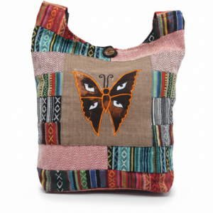 Boho Festival Crossbody Bag – Handmade Hippie Shoulder Bag Made in Nepal