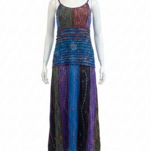 Hippie Style Summer Patchwork Dress with Hand Embroidery