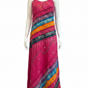 Hand Embroidered Hippie Summer Dress Women's