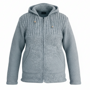 Handmade Sherpa Wool Jacket with Fleece Lining – Made in Nepal