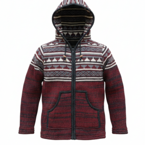 Women's Sherpa Wool Jacket Handmade in Nepal – Fleece Lined